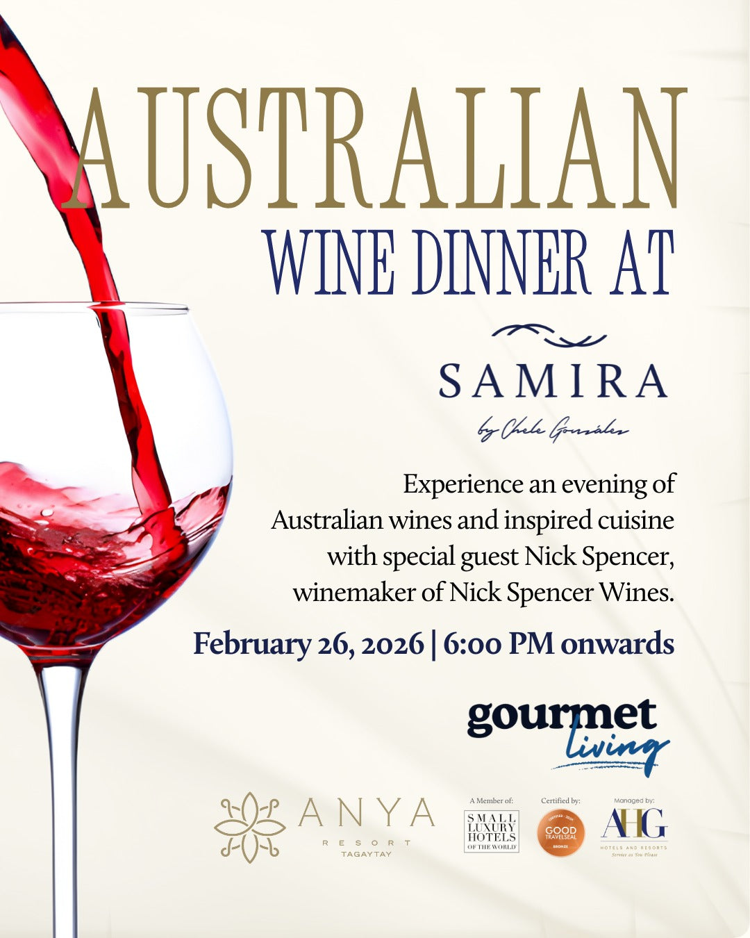 Australian Wine Dinner Ticket
